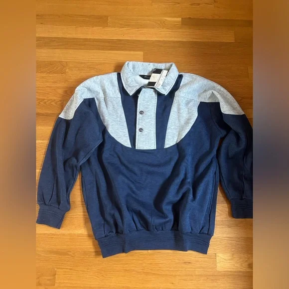 NWT Christian Dior Monseur Buttoned‎ Collared Sweatshirt